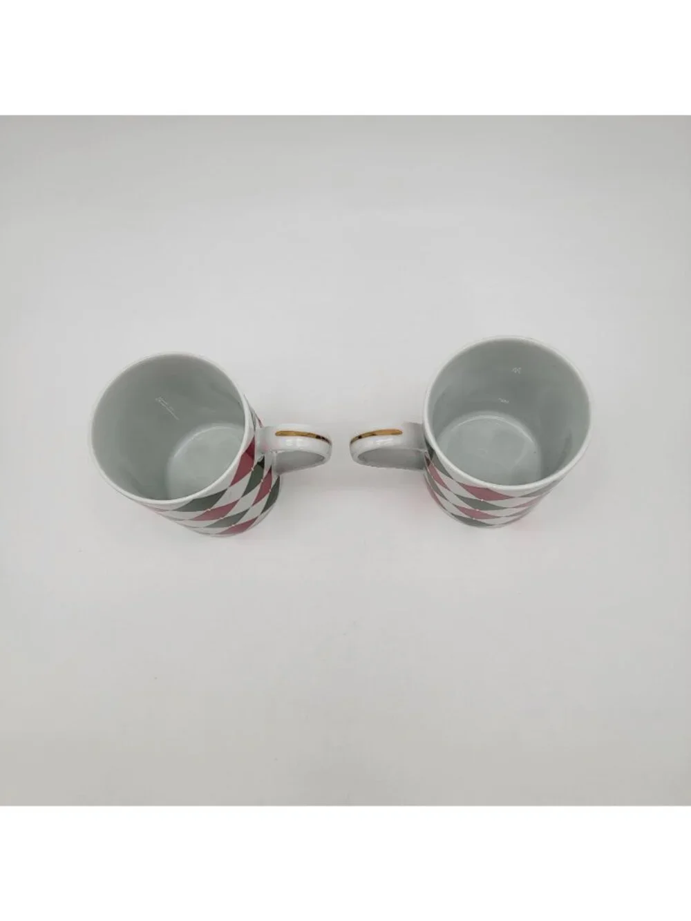 Williams Sonoma Harlequin Porcelain Mugs
